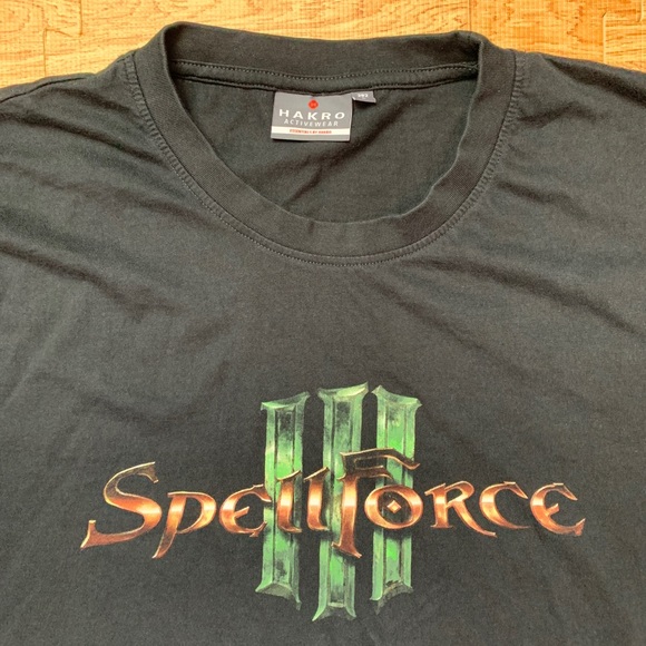 Spell Force III/3 Shirt Black Mens Size Large Promo Game Logo Graphic Tee - Picture 2 of 10